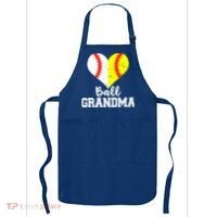 Ball Grandma Funny Baseball Softball Grandma Gift Apron thumb 0