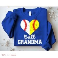 Ball Grandma Funny Baseball Softball Grandma Gift Sweatshirt thumb 2