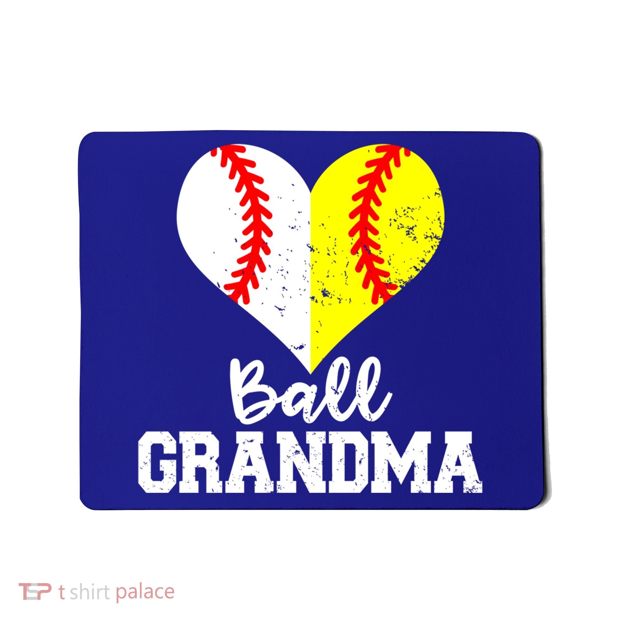 Ball Grandma Funny Baseball Softball Grandma Gift Mousepad