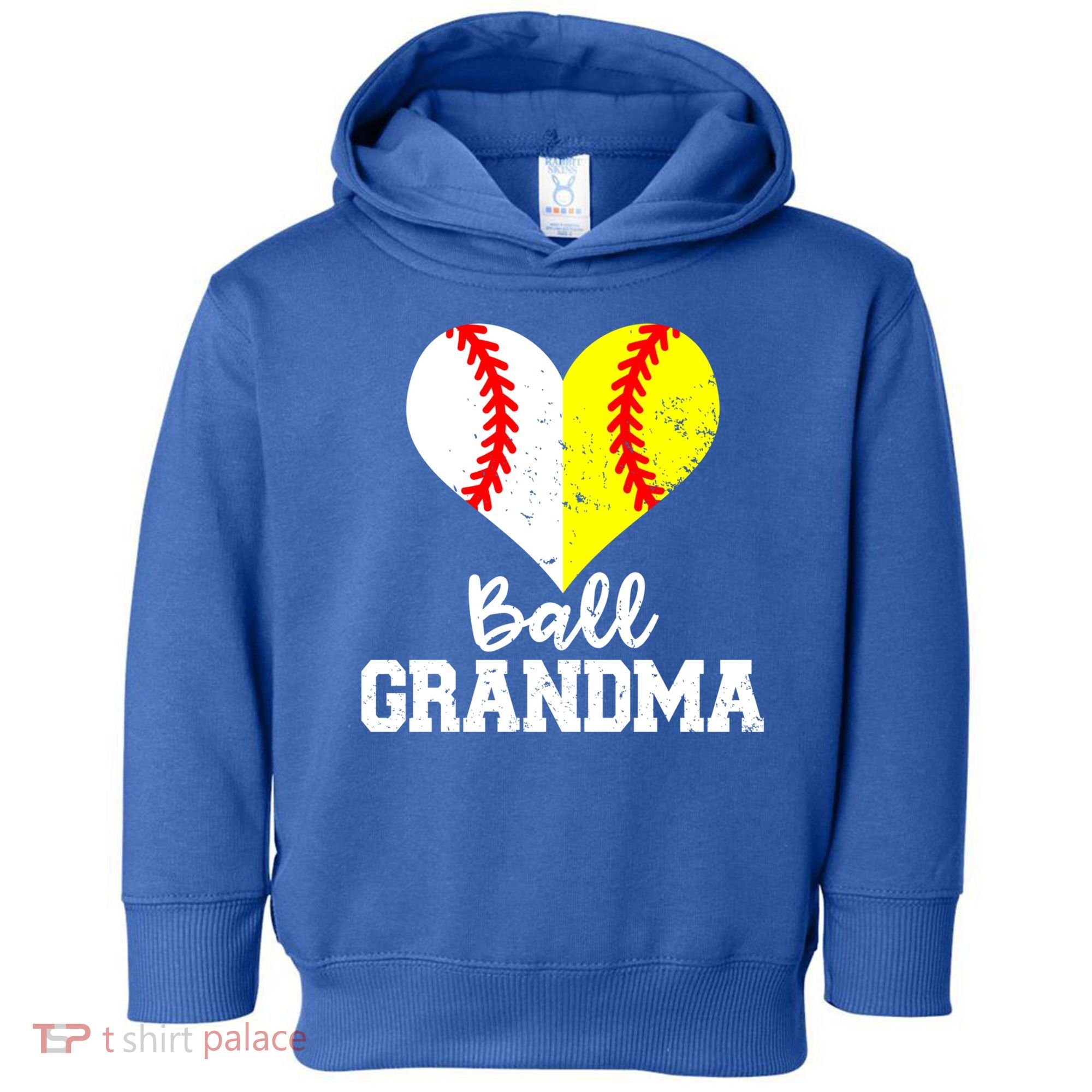 Ball Grandma Funny Baseball Softball Grandma Gift Toddler Hoodie