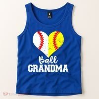 Ball Grandma Funny Baseball Softball Grandma Gift Tank Top thumb 2