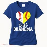 Ball Grandma Funny Baseball Softball Grandma Gift Women's T-Shirt thumb 0