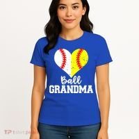 Ball Grandma Funny Baseball Softball Grandma Gift Women's T-Shirt thumb 4