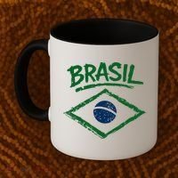 Brasil Graphic Fag Soccer Lovers And Fans Coffee Mug thumb 2