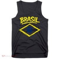 Brasil Graphic Fag Soccer Lovers And Fans Tank Top thumb 0