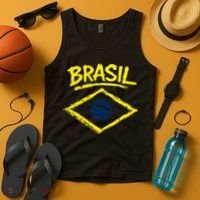 Brasil Graphic Fag Soccer Lovers And Fans Tank Top thumb 4