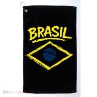 Brasil Graphic Fag Soccer Lovers And Fans Golf Towel thumb 0