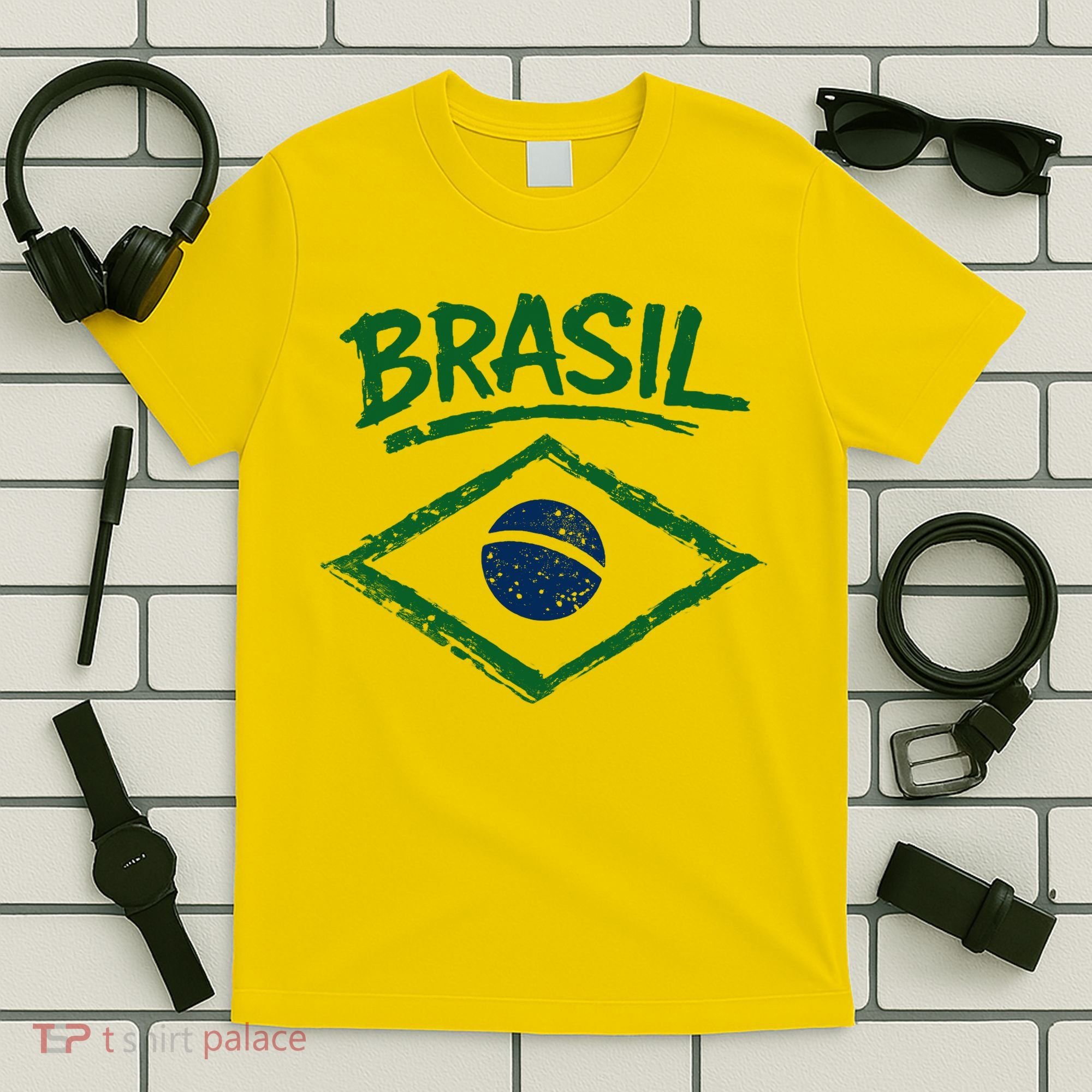 Brasil Graphic Fag Soccer Lovers And Fans T-Shirt