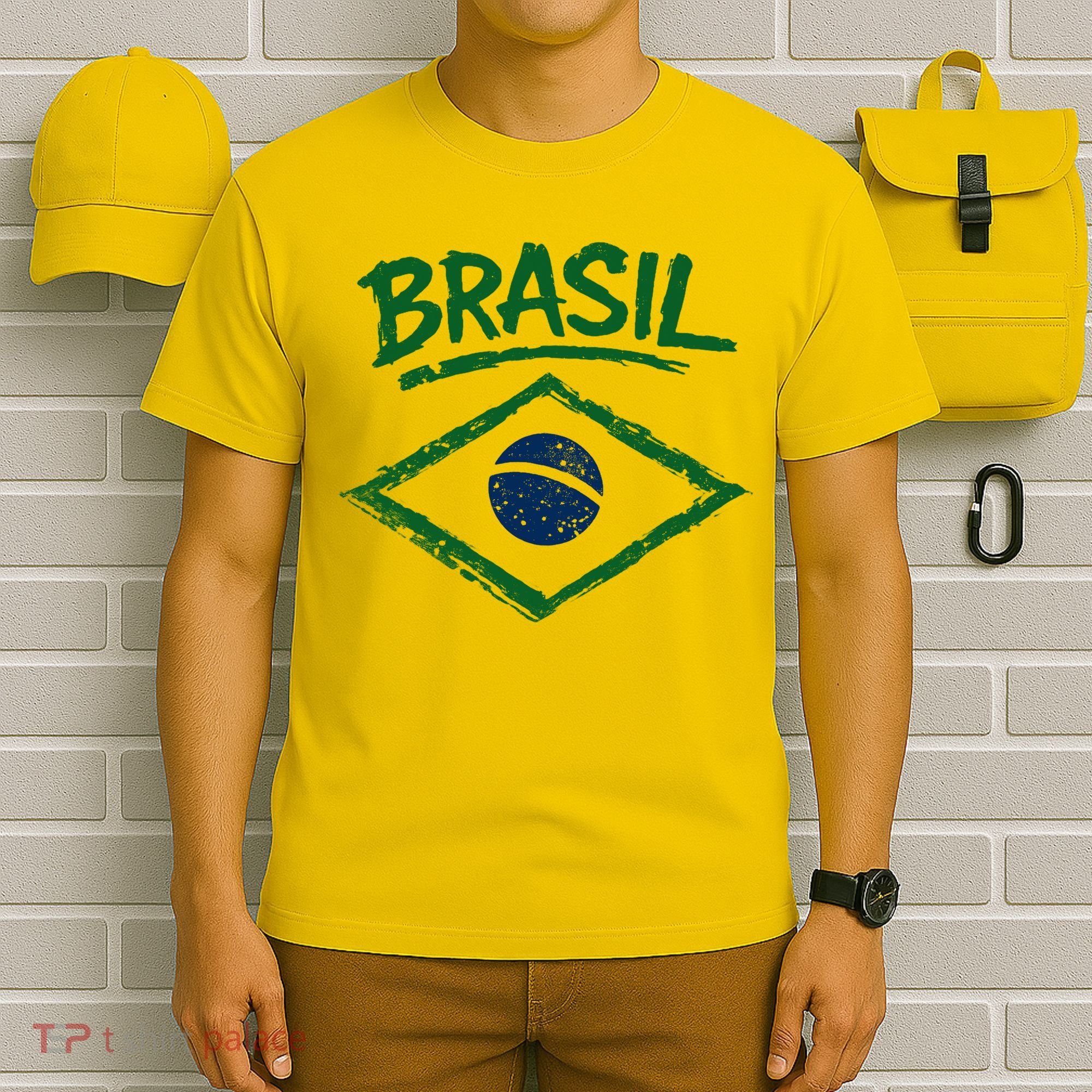 Brasil Graphic Fag Soccer Lovers And Fans T-Shirt