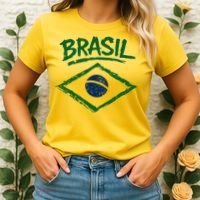 Brasil Graphic Fag Soccer Lovers And Fans Women's T-Shirt thumb 2
