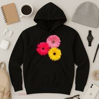 Blooming Gerbera Flower Daisies Gerberas Daisy Flowery Hoodie thumb 3