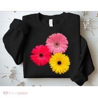 Blooming Gerbera Flower Daisies Gerberas Daisy Flowery Sweatshirt thumb 2