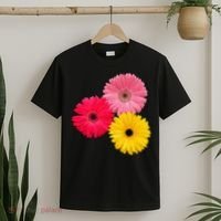 Blooming Gerbera Flower Daisies Gerberas Daisy Flowery T-Shirt thumb 2