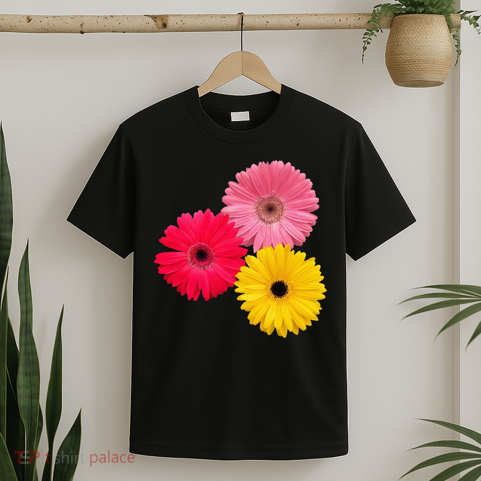Blooming Gerbera Flower Daisies Gerberas Daisy Flowery T-Shirt