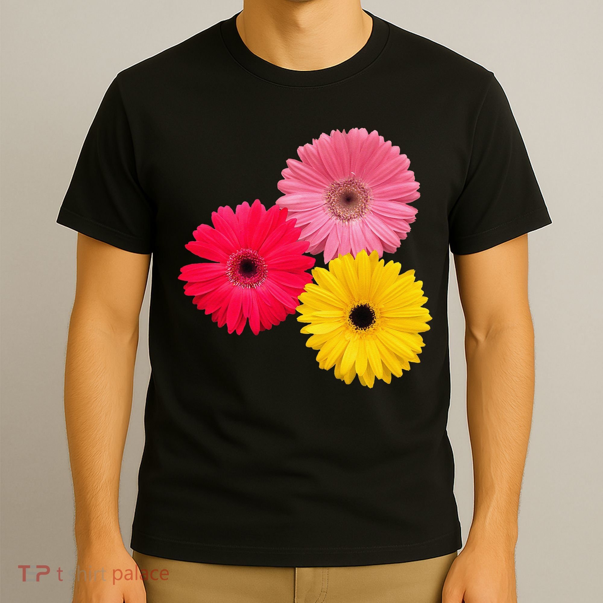 Blooming Gerbera Flower Daisies Gerberas Daisy Flowery T-Shirt
