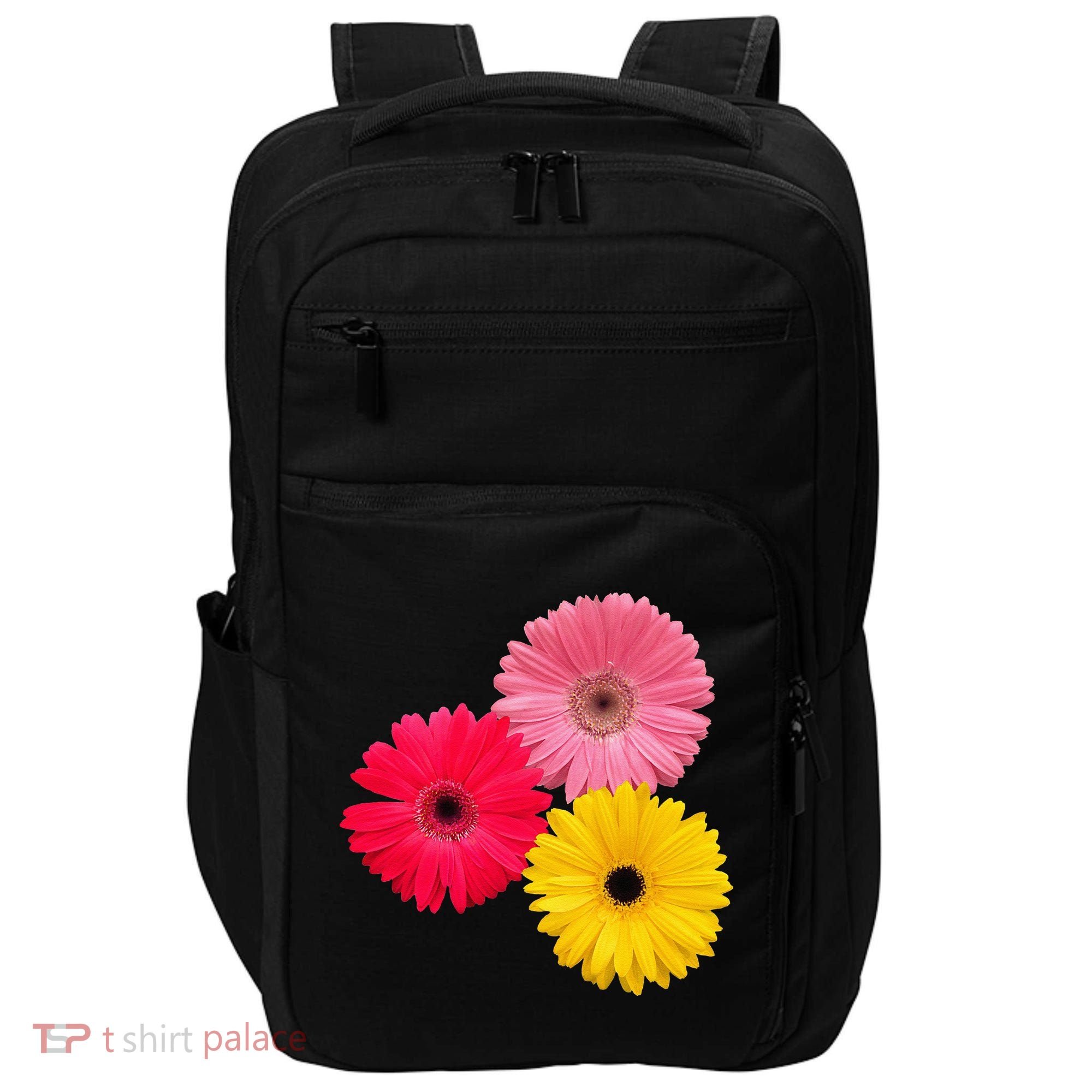 Blooming Gerbera Flower Daisies Gerberas Daisy Flowery Impact Tech Backpack