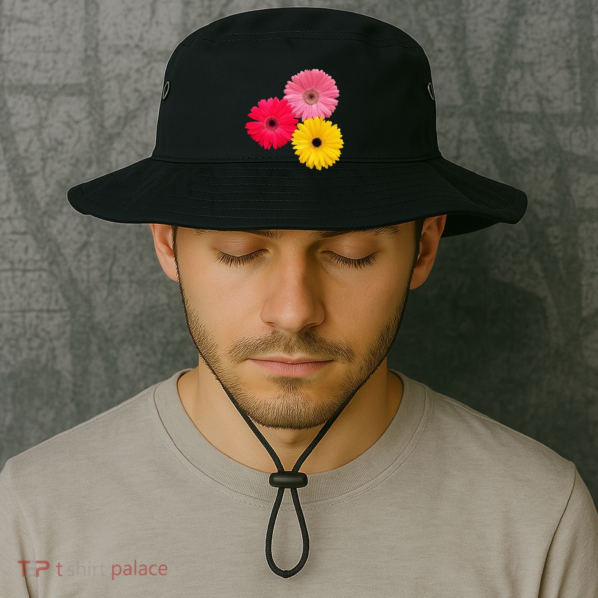 Blooming Gerbera Flower Daisies Gerberas Daisy Flowery Bucket Hat