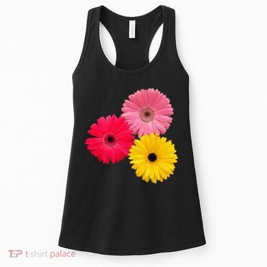 Blooming Gerbera Flower Daisies Gerberas Daisy Flowery Women's Tank Top