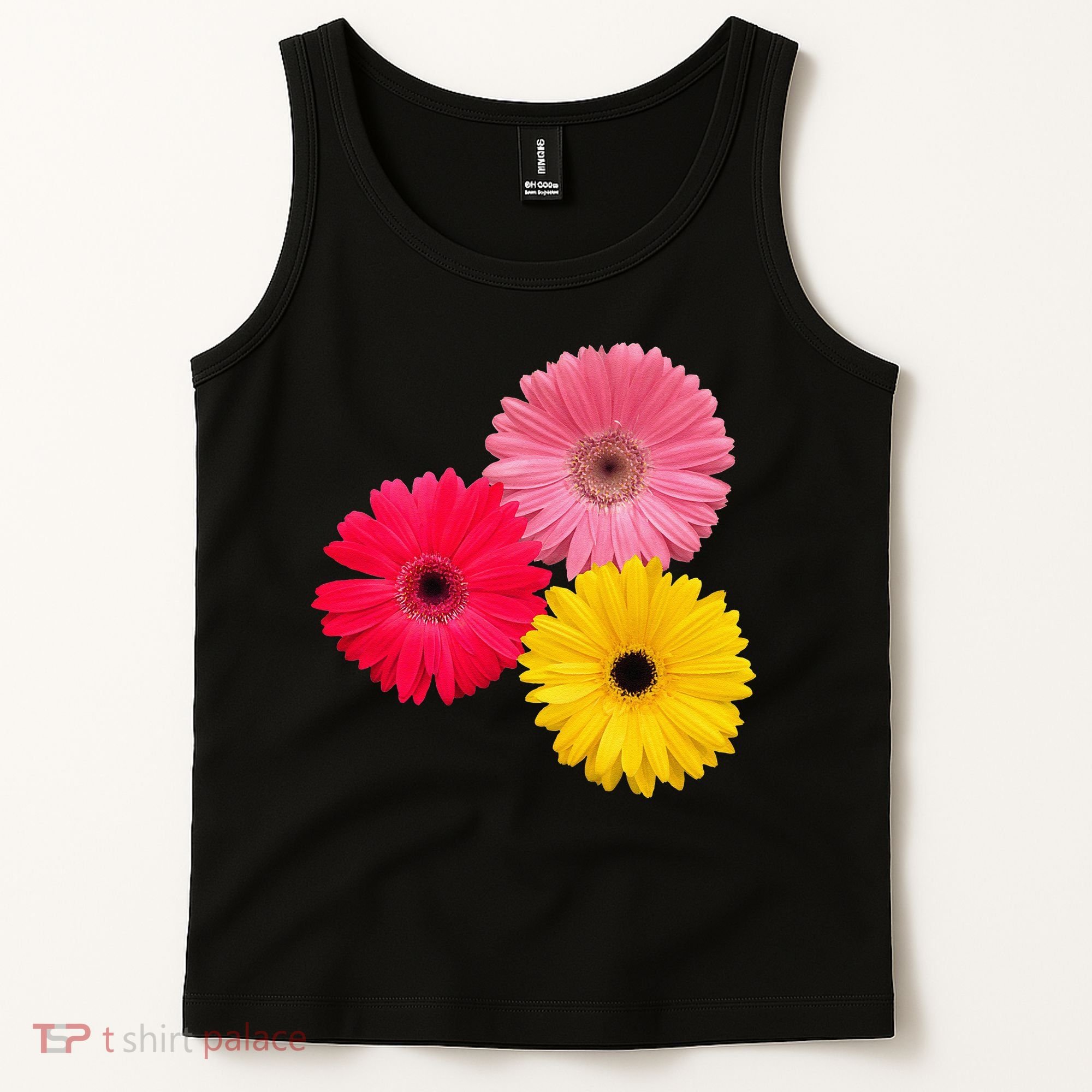 Blooming Gerbera Flower Daisies Gerberas Daisy Flowery Tank Top