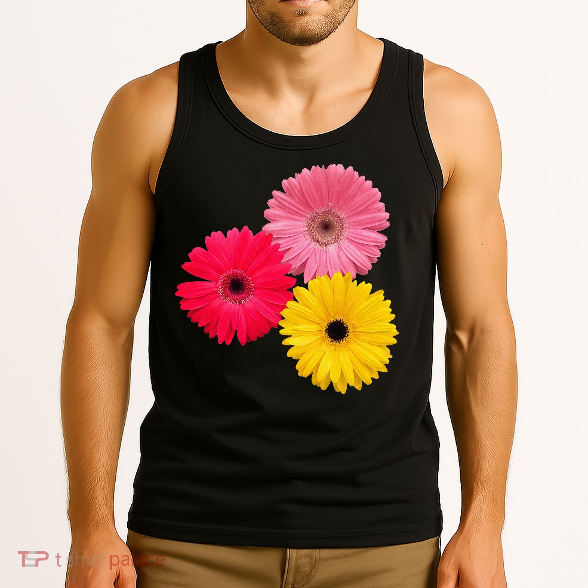 Blooming Gerbera Flower Daisies Gerberas Daisy Flowery Tank Top