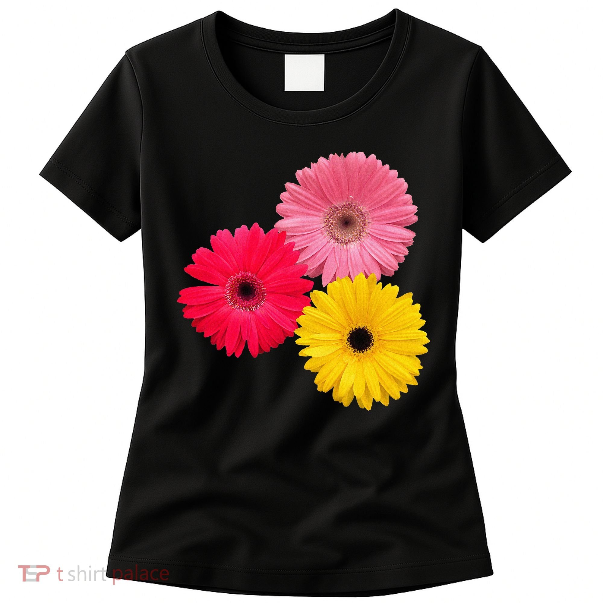 Blooming Gerbera Flower Daisies Gerberas Daisy Flowery Women's T-Shirt