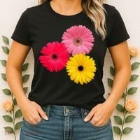 Blooming Gerbera Flower Daisies Gerberas Daisy Flowery Women's T-Shirt thumb 2