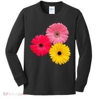 Blooming Gerbera Flower Daisies Gerberas Daisy Flowery Kids Long Sleeve Shirt thumb 0