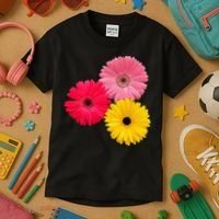 Blooming Gerbera Flower Daisies Gerberas Daisy Flowery Kids T-Shirt thumb 3