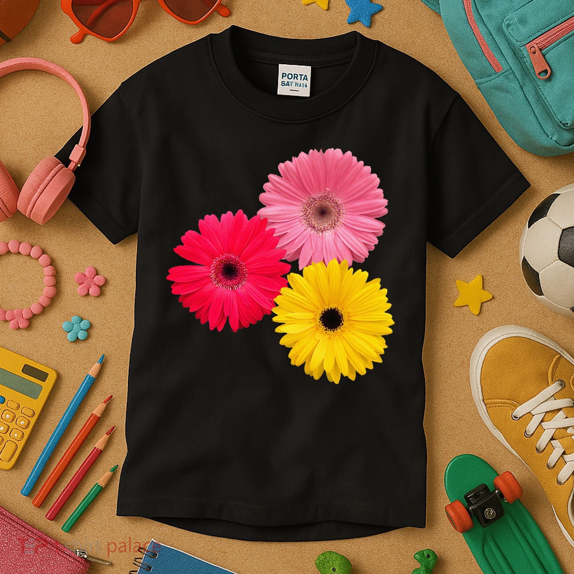 Blooming Gerbera Flower Daisies Gerberas Daisy Flowery Kids T-Shirt