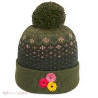 Blooming Gerbera Flower Daisies Gerberas Daisy Flowery The Baniff Cuffed Pom Beanie thumb 0