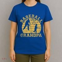 Baseball Grandpa Grandfather Grandson Proud Papa Dad Sports Gift T-Shirt thumb 4