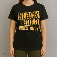 Black Gold Game Day For High School Football T-Shirt thumb 4
