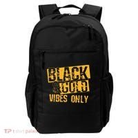 Black Gold Game Day For High School Football Backpack thumb 0
