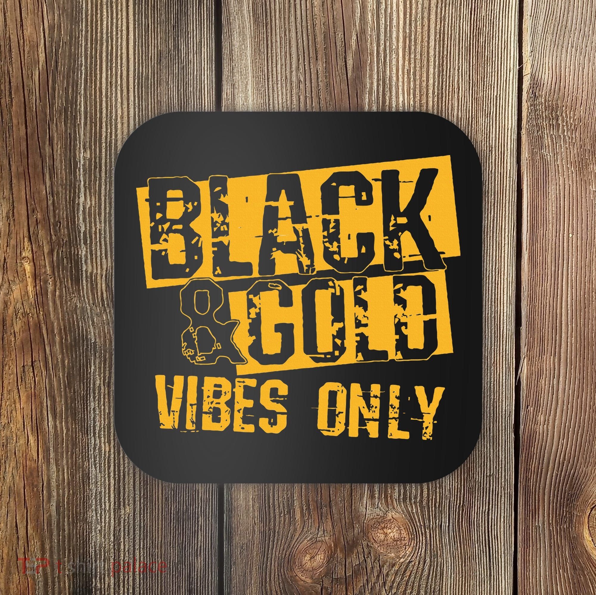 Black Gold Game Day For High School Football Coaster