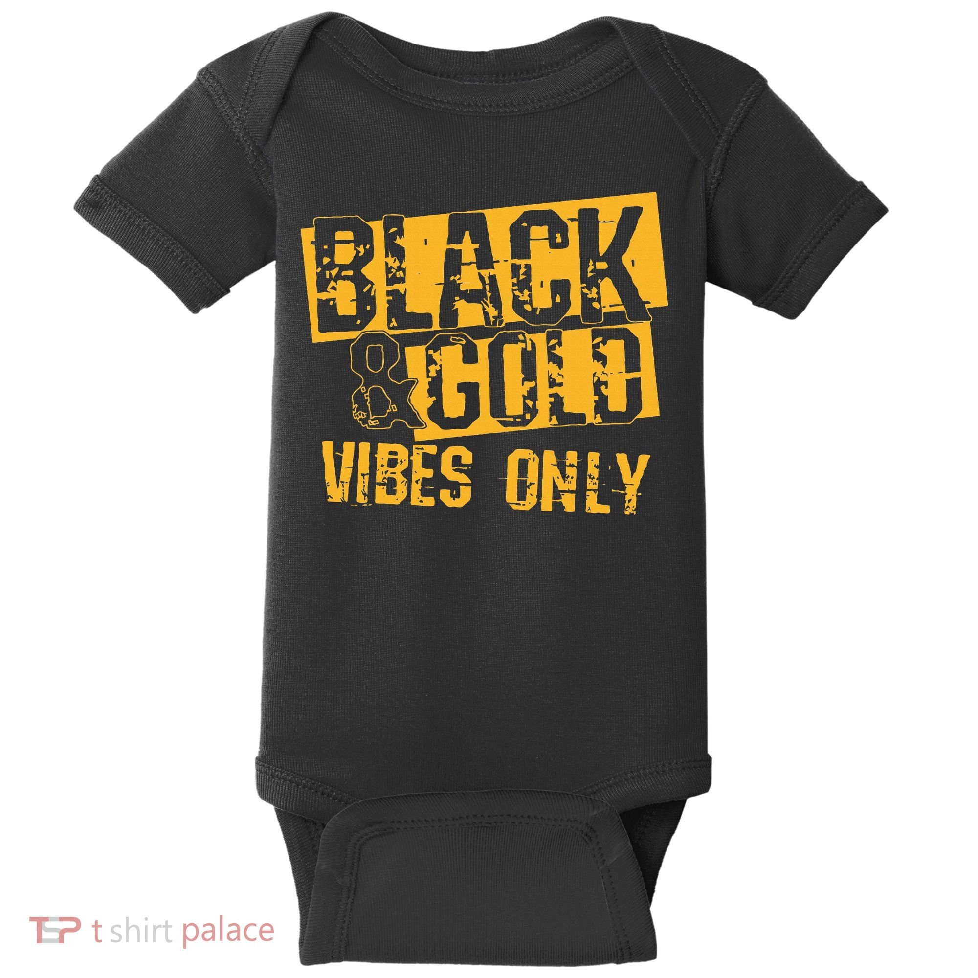 Black Gold Game Day For High School Football Baby Bodysuit