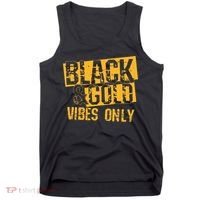 Black Gold Game Day For High School Football Tank Top thumb 0