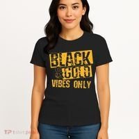 Black Gold Game Day For High School Football Women's T-Shirt thumb 4