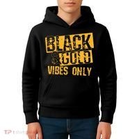 Black Gold Game Day For High School Football Kids Hoodie thumb 4