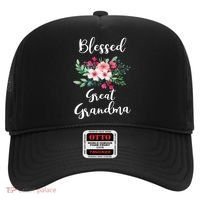 Blessed Great Grandma Flower Bouquet Gift For Grandma Gift Hat thumb 0
