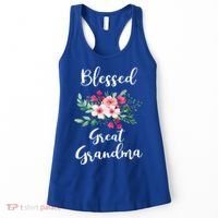 Blessed Great Grandma Flower Bouquet Gift For Grandma Gift Women's Tank Top thumb 0