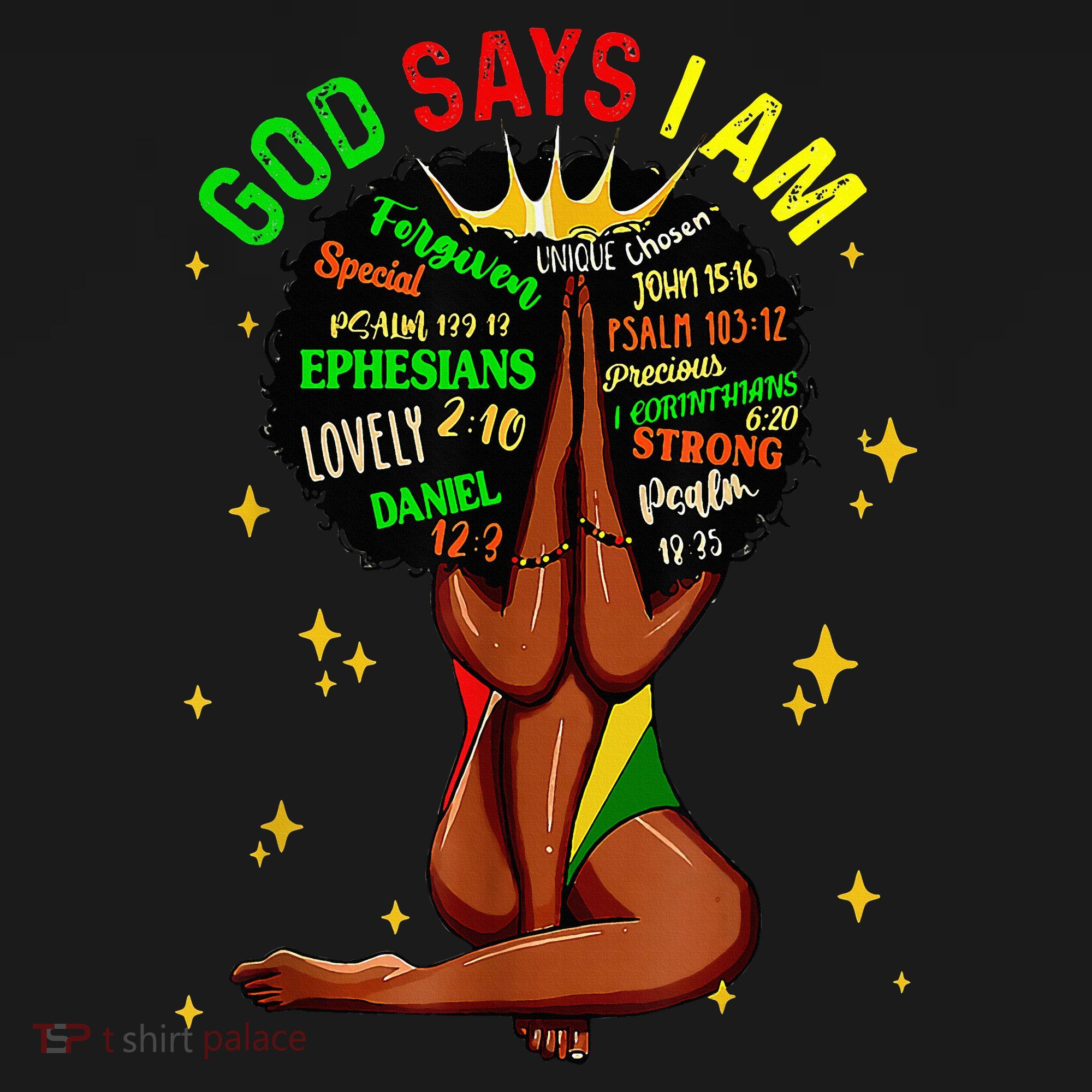 Black Girl God Says I Am Black Melanin History Month Pride Women's Hoodie