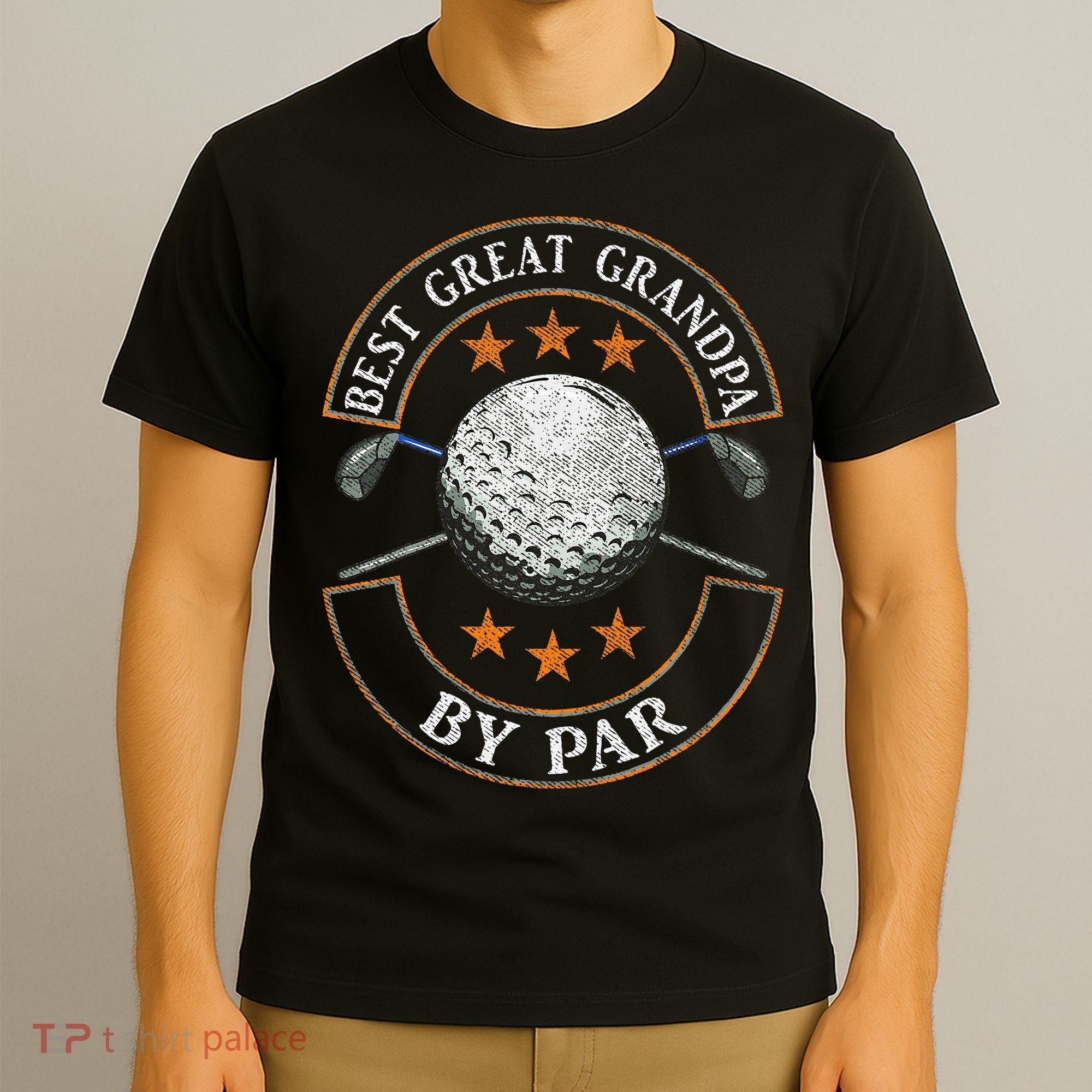 Best Great Grandpa By Par Golf Lover Sports Fathers Day Gift  T-Shirt