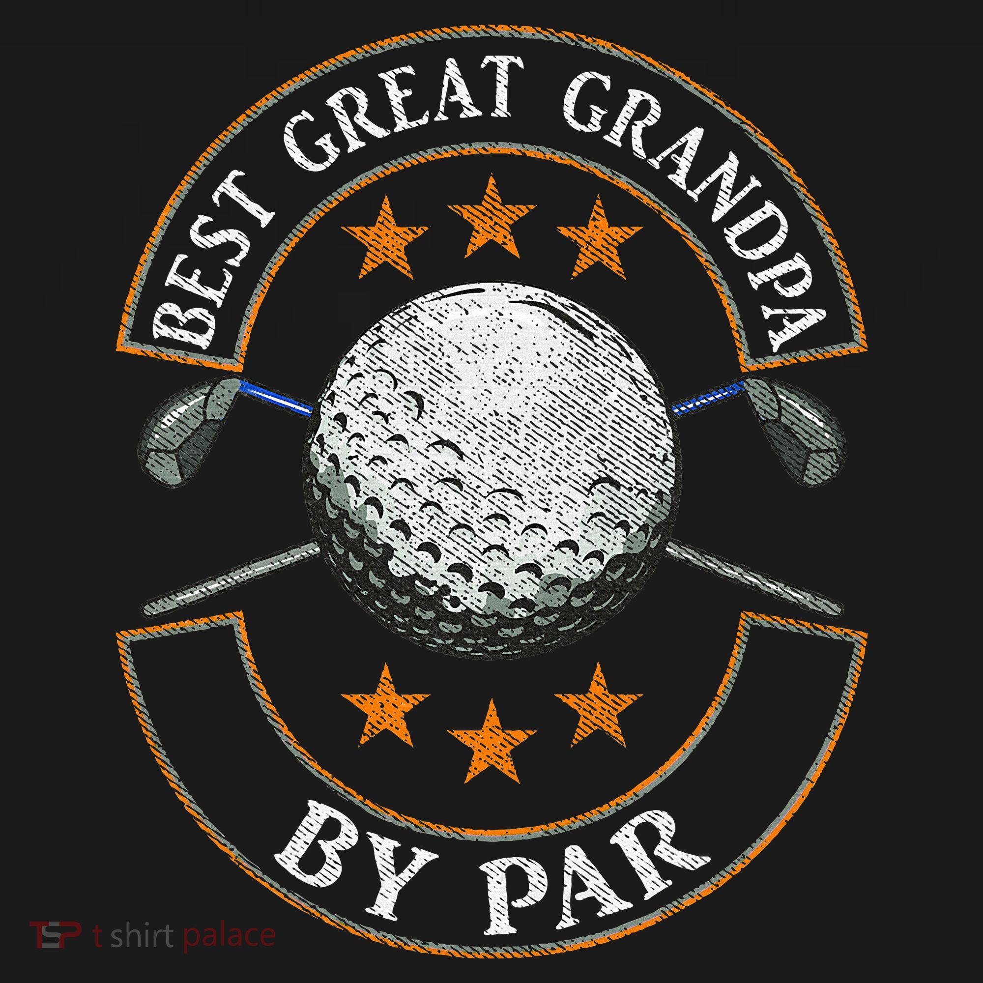 Best Great Grandpa By Par Golf Lover Sports Fathers Day Gift  T-Shirt