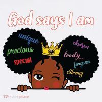 Black Girl God Says I Am Black Melanin History Month Pride Mousepad thumb 1