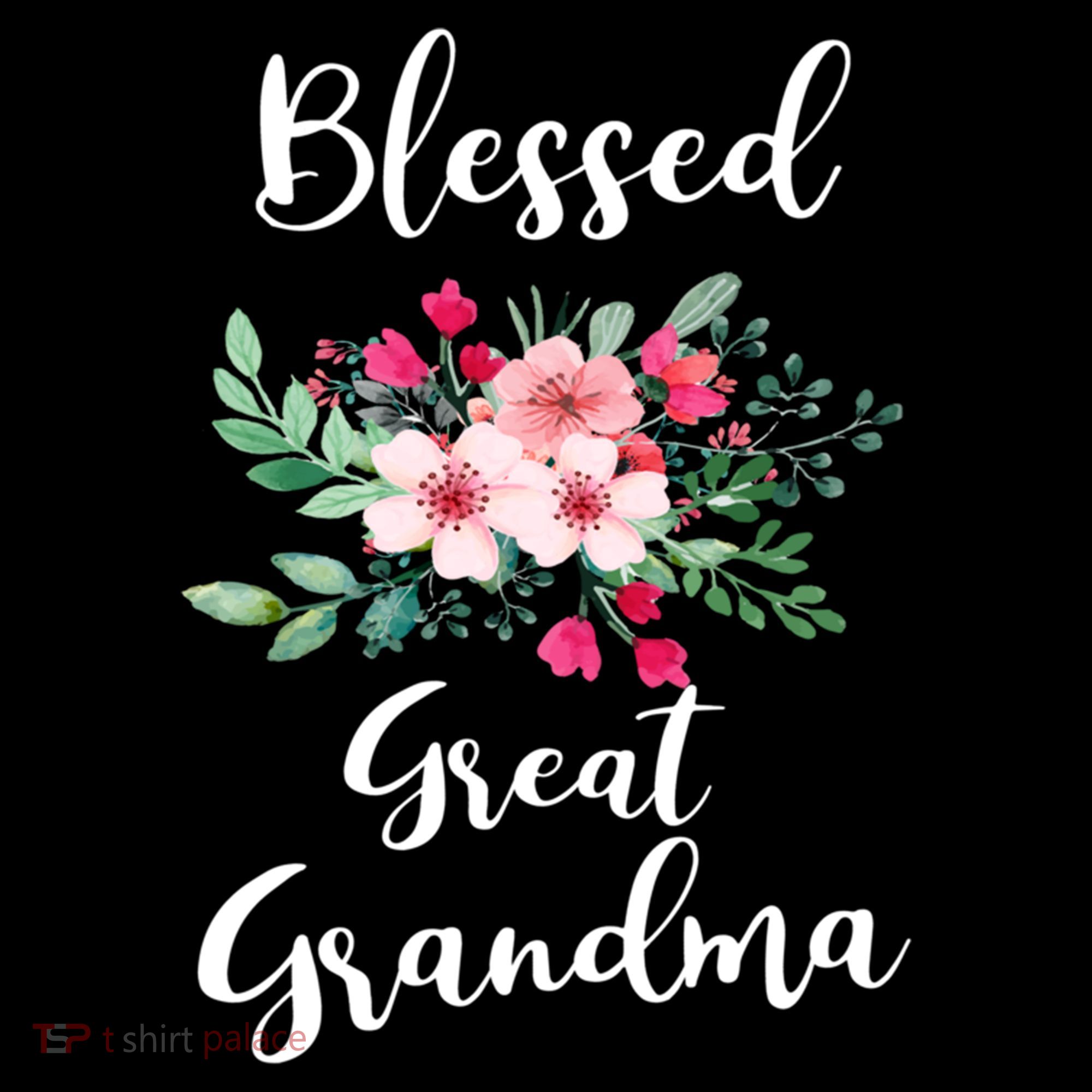 Blessed Great Grandma Flower Bouquet Gift For Grandma Gift Coffee Mug