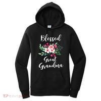 Blessed Great Grandma Flower Bouquet Gift For Grandma Gift Women's Hoodie thumb 0