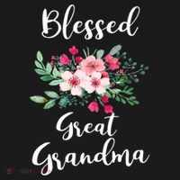 Blessed Great Grandma Flower Bouquet Gift For Grandma Gift Women's Hoodie thumb 2