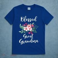 Blessed Great Grandma Flower Bouquet Gift For Grandma Gift T-Shirt thumb 5