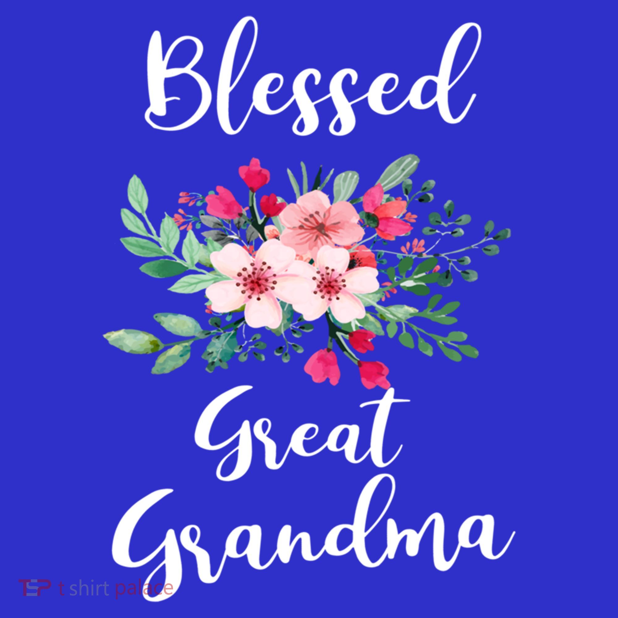 Blessed Great Grandma Flower Bouquet Gift For Grandma Gift Women's Tank Top