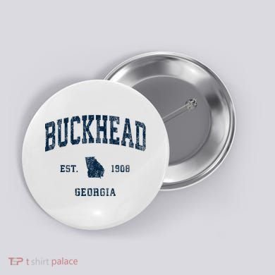 Buckhead Georgia Ga Vintage Athletic Button